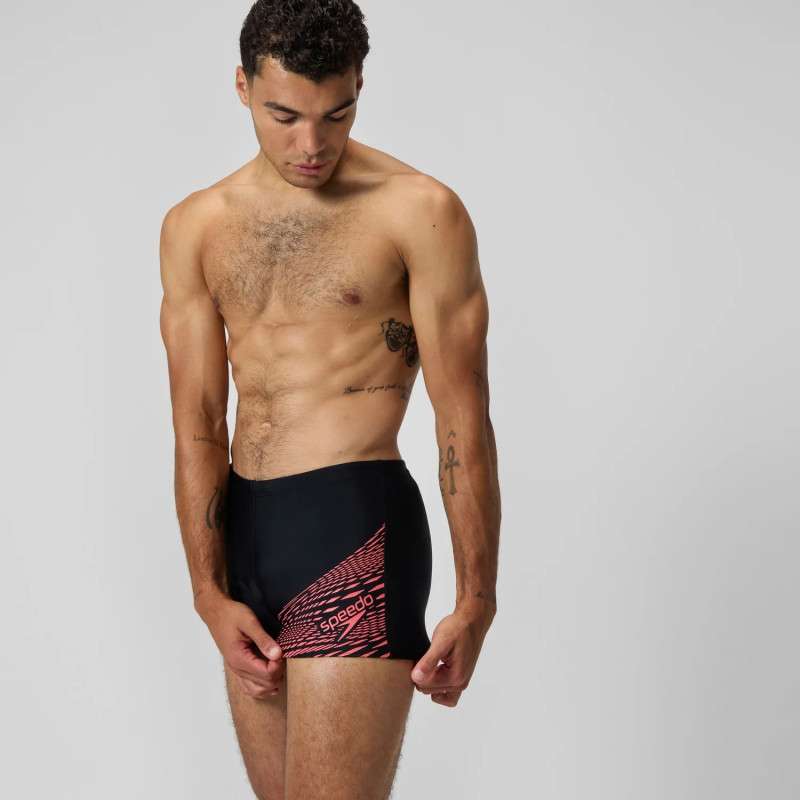 SPEEDO ECO MEDLEY logo Aquashort Black / Orange | Les4Nages