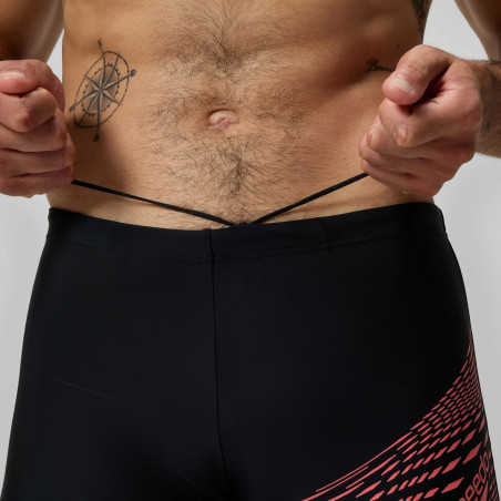 SPEEDO ECO MEDLEY logo Aquashort Black / Orange | Les4Nages