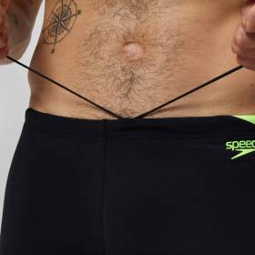 SPEEDO Hyperboom Splice Aquashort Black Yellow - Boxer Natation