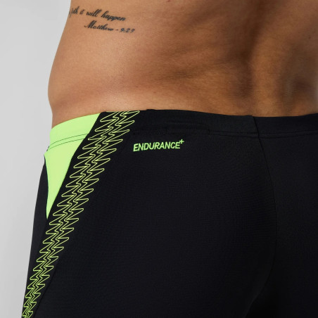 SPEEDO Hyperboom Splice Aquashort Black Yellow - Boxer Natation | Les4Nages