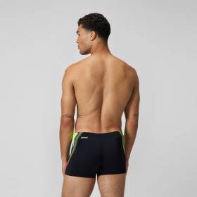 SPEEDO Hyperboom Splice Aquashort Black Yellow - Boxer Natation
