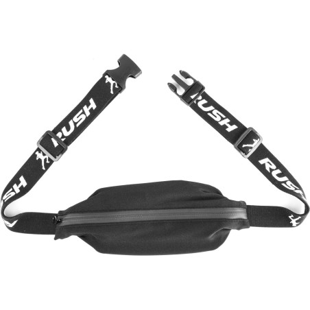 Ceinture RUSH Large Running Pocket - BLACK - Ceinture extensible porte gels, nutrition, telephone ... | Les4Nages