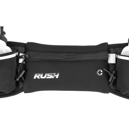 Ceinture RUSH H2O RUNNING BELT - BLACK - Ceinture extensible Running avec 2 bidons et porte gels, nutrition, telephone ... | Les4Nages Ceinture RUSH H2O RUNNING BELT - BLACK - Ceinture extensible Running avec 2 bidons et porte gels, nutrition, telephone ... | Les4Nages