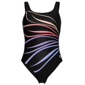 Arena Bodylift SUSANNA U Back Black Multi Black - Maillot Natation Arena Aquagym et aquafitness