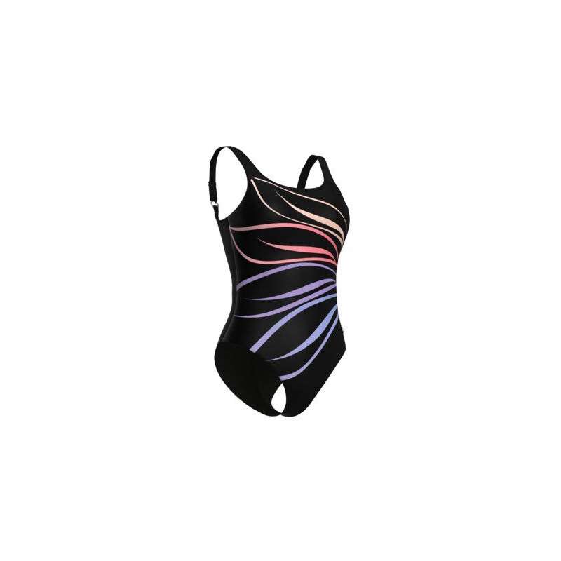 Arena Bodylift SUSANNA U Back Black Multi Black - Maillot Natation Arena Aquagym et aquafitness | Les4Nages