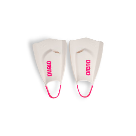 ARENA POWERFIN PRO II White Shocking Pink - Mini Palmes Natation & Piscine | Les4Nages