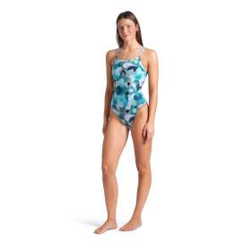 Arena Camouflage Challenge Back Water Multi - Maillot de bain natation femme