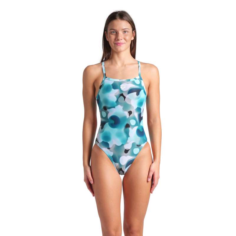 Arena Camouflage Challenge Back Water Multi - Maillot de bain natation femme | Les4Nages