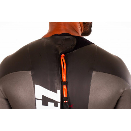 ZEROD FLEX Homme - Black Red - Combinaison Triathlon Homme | Les4Nages