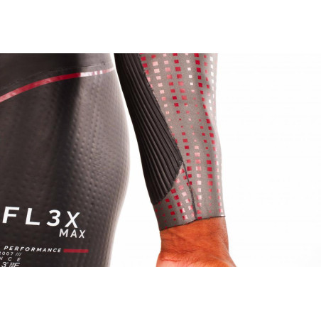 ZEROD FLEX MAX Homme - Black Red - Combinaison Triathlon | Les4Nages