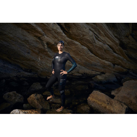 ZEROD ARCHI Femme Black Blue - Combinaison Triathlon Femme | Les4Nages ZEROD ARCHI Femme Black Blue - Combinaison Triathlon Femme | Les4Nages