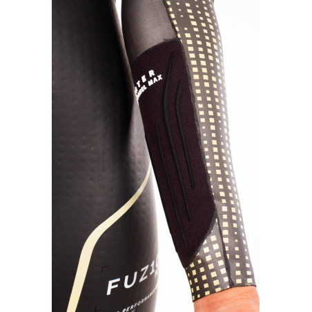 ZEROD FUZION MAX Femme Black Gold - Combinaison Triathlon Femme | Les4Nages
