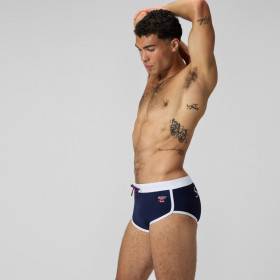 SPEEDO Jetstream Retro Logo Brief Navy - Boxer Natation