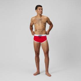 SPEEDO Jetstream Retro Logo Brief Red - Boxer Natation