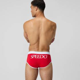 SPEEDO Jetstream Retro Logo Brief Red - Boxer Natation