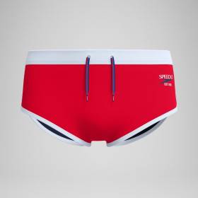 SPEEDO Jetstream Retro Logo Brief Red - Boxer Natation