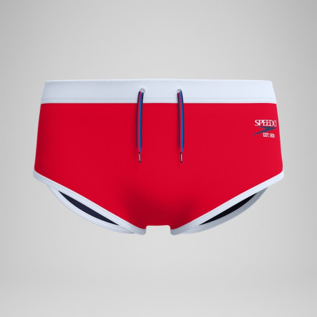 SPEEDO Jetstream Retro Logo Brief Red - Boxer Natation | Les4Nages SPEEDO Jetstream Retro Logo Brief Red - Boxer Natation | Les4Nages