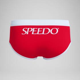 SPEEDO Jetstream Retro Logo Brief Red - Boxer Natation