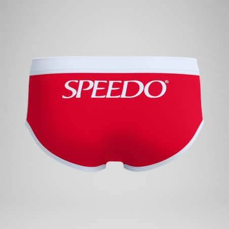 SPEEDO Jetstream Retro Logo Brief Red - Boxer Natation | Les4Nages SPEEDO Jetstream Retro Logo Brief Red - Boxer Natation | Les4Nages