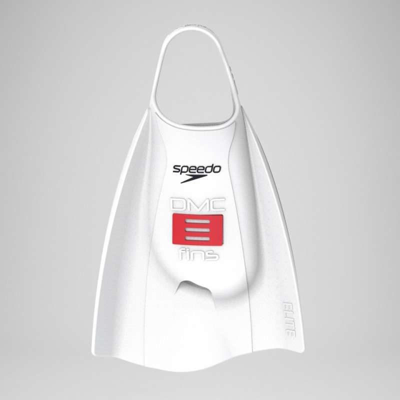 SPEEDO DMC Elite Blanc/Rouge - Mini Palmes Natation & Piscine | Les4Nages