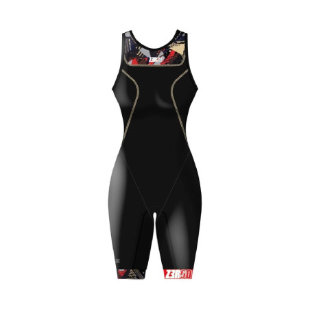 ZEROD TRISUIT START WOMAN PSYCHO CHAMPAGNE - Trifonction Triathlon Femme sans manches | Les4Nages