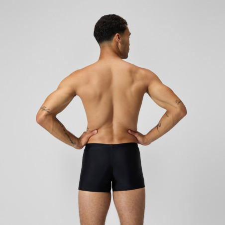 SPEEDO Medley Logo Aquashort Black Blue - Boxer Natation | Les4Nages