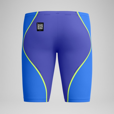 SPEEDO FastSkin LZR PURE INTENT 2.0 JAMMER - Blue Yellow - Jammer Natation Competition Homme | Les4Nages SPEEDO FastSkin LZR PURE INTENT 2.0 JAMMER - Blue Yellow - Jammer Natation Competition Homme | Les4Nages