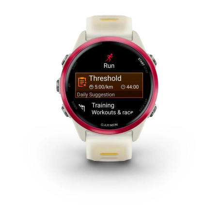 GARMIN Forerunner 570 42mm - Bone/Raspberry/Mango - Montre GPS Running - EN STOCK - OFFRE PROMO EXCLUSIVE | Les4Nages