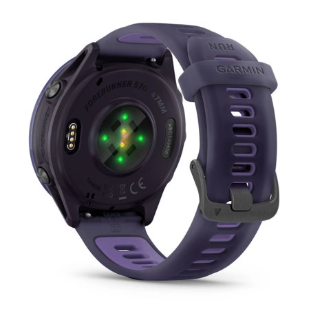 GARMIN Forerunner 570 47mm - Aluminium indigo avec bracelet violet translucide/Indigo - Montre GPS Running - EN STOCK | Les4Nages