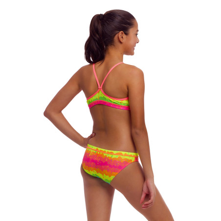 FUNKITA Girl (8-14ans) Melting Mayhem - Racerback Two Piece | Les4Nages