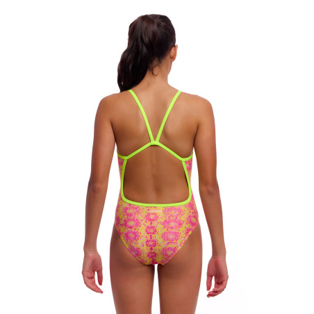 FUNKITA Girl (8-14ans) Poison Pink - Single Strap One Piece | Les4Nages FUNKITA Girl (8-14ans) Poison Pink - Single Strap One Piece | Les4Nages