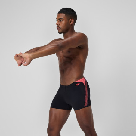SPEEDO Hyperboom Splice Aquashort Black Orange - Boxer Natation | Les4Nages