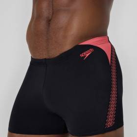 SPEEDO Hyperboom Splice Aquashort Black Orange - Boxer Natation