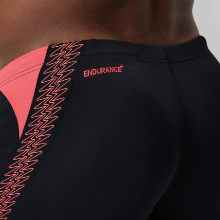 SPEEDO Hyperboom Splice Aquashort Black Orange - Boxer Natation | Les4Nages