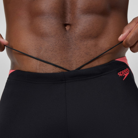 SPEEDO Hyperboom Splice Aquashort Black Orange - Boxer Natation | Les4Nages
