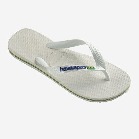 Tongs Havaianas BRASIL LOGO White | Les4Nages