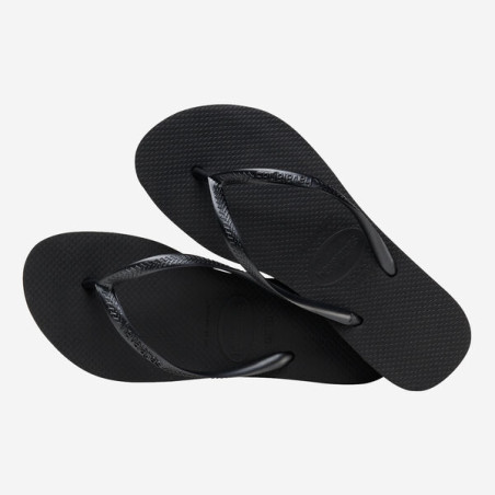 HAVAIANAS Slim Flatform Black - Tongs femme | Les4Nages