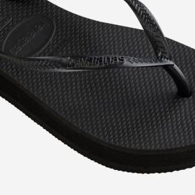 HAVAIANAS Slim Flatform Black - Tongs femme