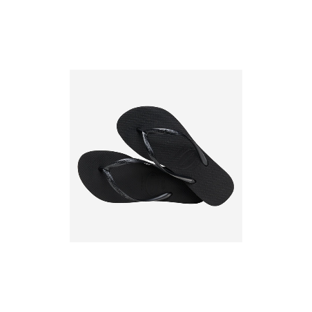 HAVAIANAS Slim Flatform Black - Tongs femme | Les4Nages