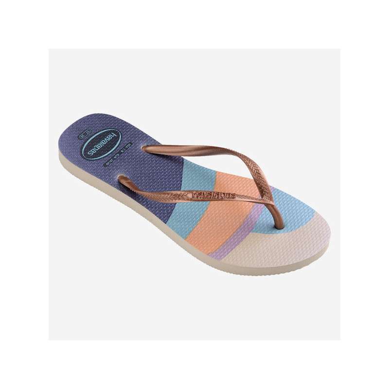 HAVAIANAS Slim Palette Glow Beige - Tongs Femme | Les4Nages