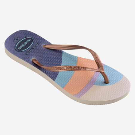 HAVAIANAS Slim Palette Glow Beige - Tongs Femme | Les4Nages HAVAIANAS Slim Palette Glow Beige - Tongs Femme | Les4Nages