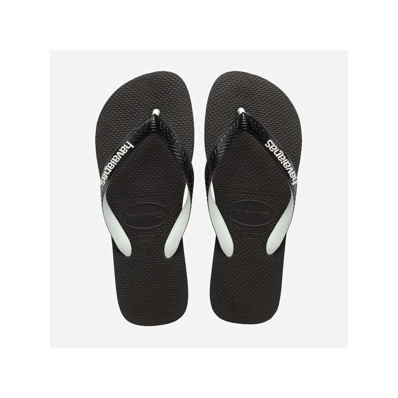 HAVAIANAS Top Mix Black / Black - Tongs Unisex | Les4Nages