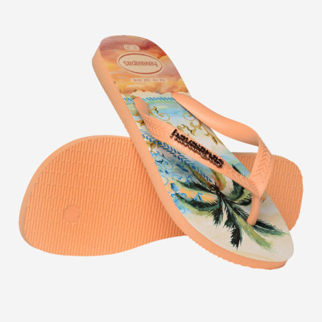 Tongs Havaianas TOP TROPICALIA VIBES PEACH | Les4Nages Tongs Havaianas TOP TROPICALIA VIBES PEACH | Les4Nages