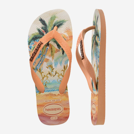 Tongs Havaianas TOP TROPICALIA VIBES PEACH | Les4Nages Tongs Havaianas TOP TROPICALIA VIBES PEACH | Les4Nages