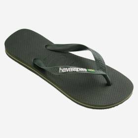 HAVAIANAS BRASIL LOGO - GREEN OLIVE