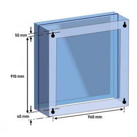 Compte-secondes IHM 621B cruciforme 1 m x 1 m - Etanche IP65