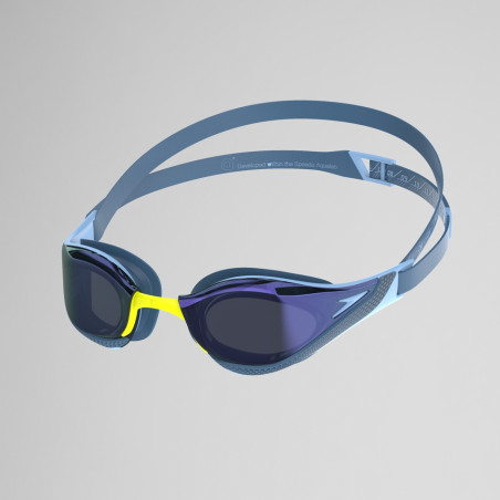 Speedo Fastskin PURE FOCUS Mirror bleu/gris - Lunettes Natation | Les4Nages
