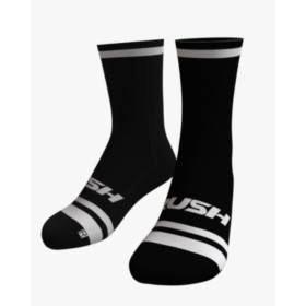 RUSH SOCKS TRI BLACK - WHITE - Socquettes Cyclisme,Triathlon