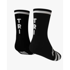 RUSH SOCKS TRI BLACK - WHITE - Socquettes Cyclisme,Triathlon