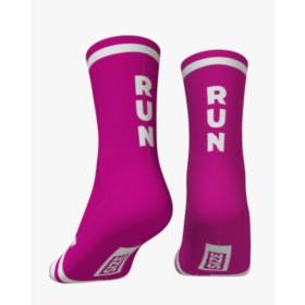 RUSH SOCKS RUN - FUCHSIA - WHITE - Socquettes Cyclisme,Triathlon